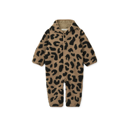 [Liewood] Fraser Baby Pile Jumpsuit - Mega Leo / Oat Mix
