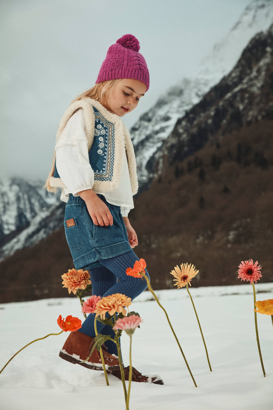 [Louise Misha] Beanie Alaska - Raspberry
