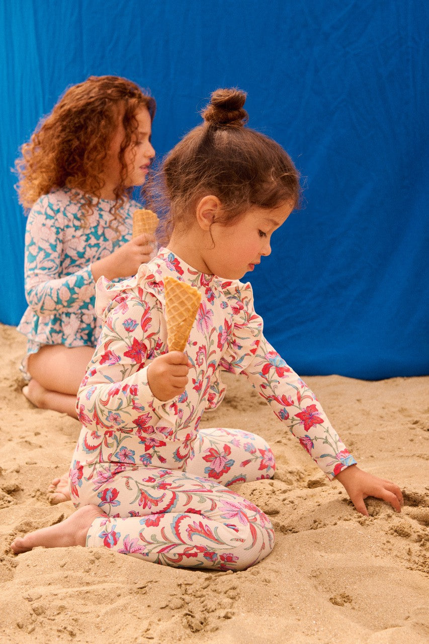 [Louise Misha] Bathing Jumpsuits Linette - Cream Floral Haven