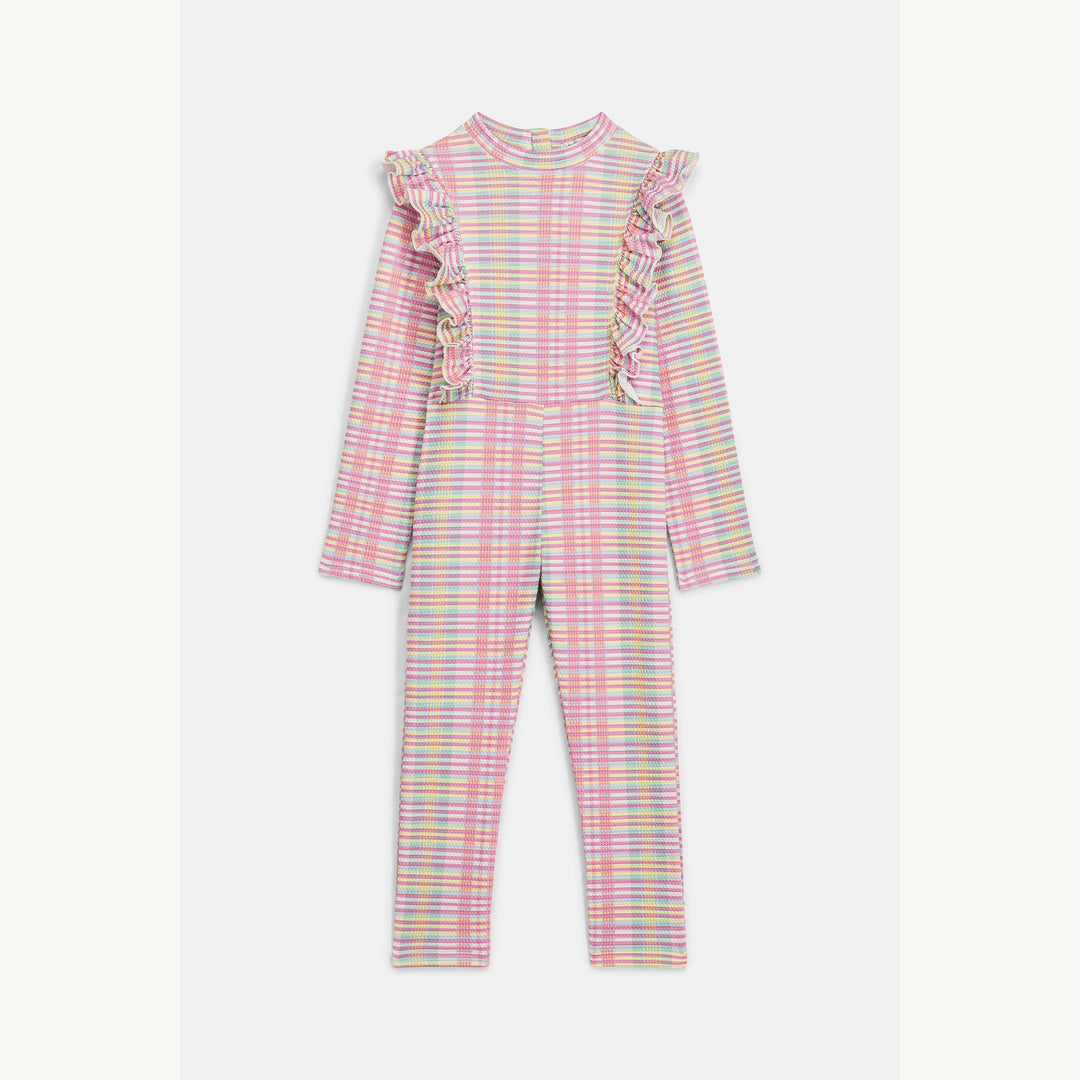[Louise Misha] Bathing Jumpsuits Linette - Pink Island Checks