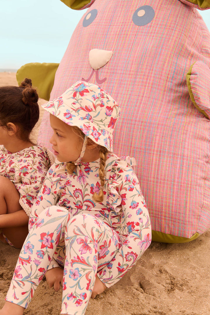 [Louise Misha] Sun Hat Devy - Cream Floral Haven