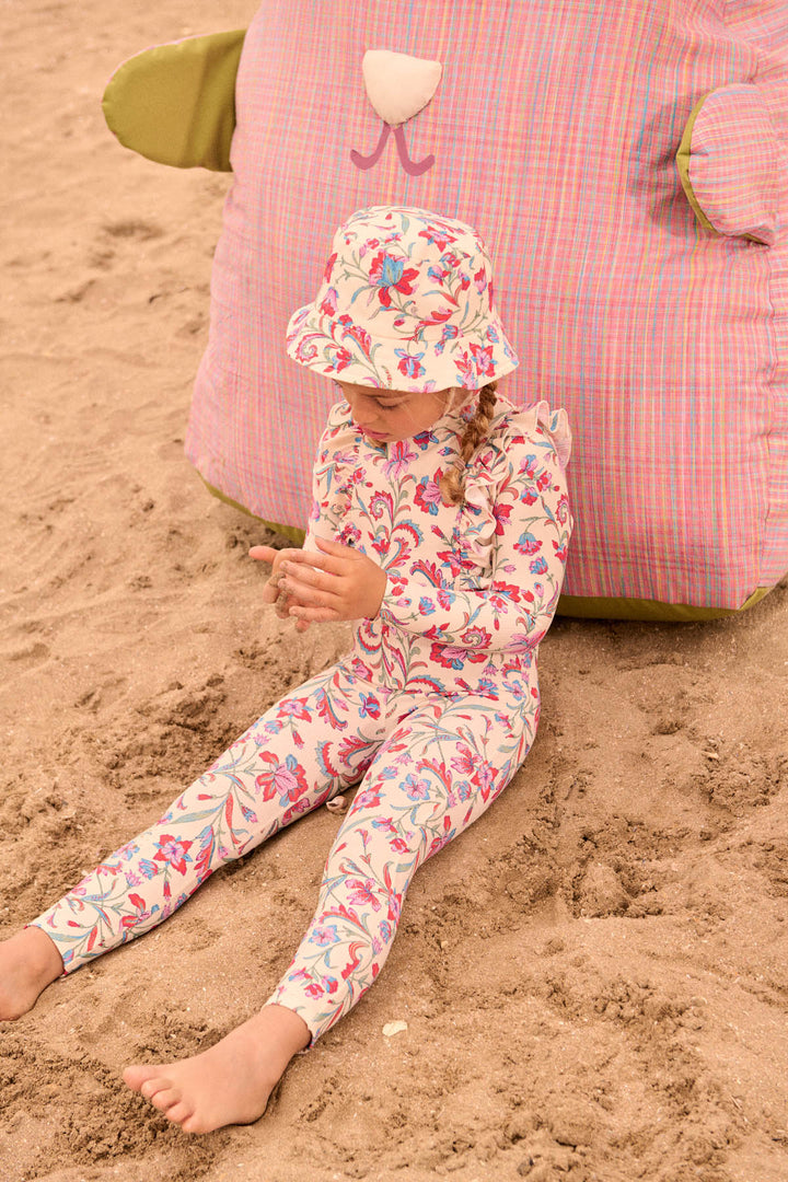 [Louise Misha] Sun Hat Devy - Cream Floral Haven