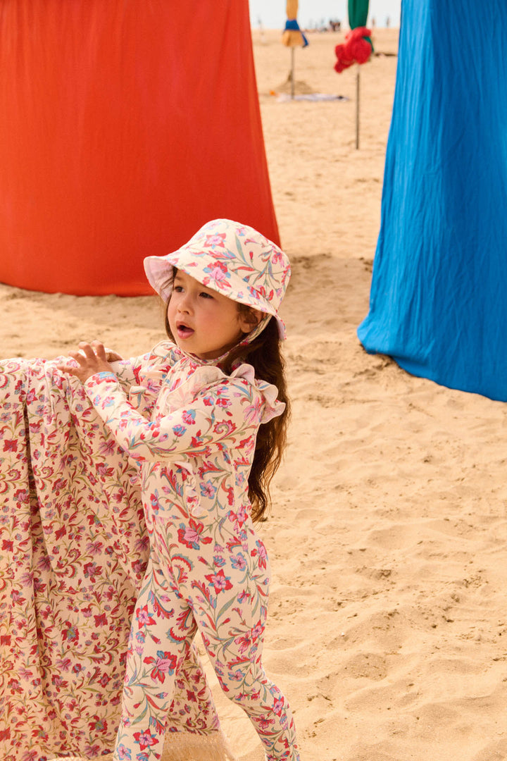 [Louise Misha] Sun Hat Devy - Cream Floral Haven