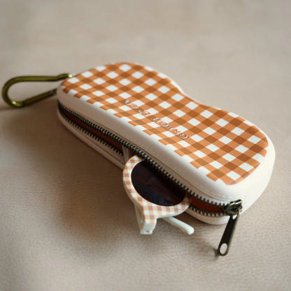 [Grech & Co.] sunglass Case - Sienna Gingham
