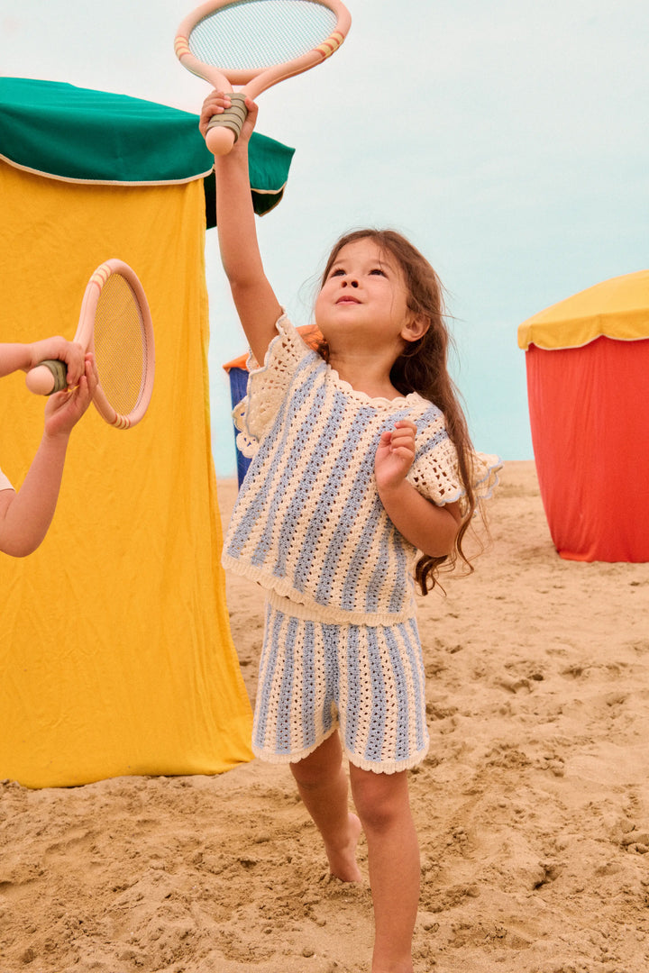 [Louise Misha] Shorts Mekylane - Blue Stripes