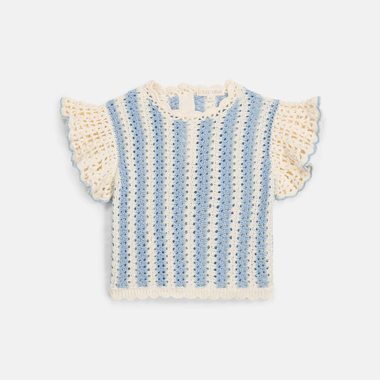 [Louise Misha] Shorts Top Lyse - Blue Stripes