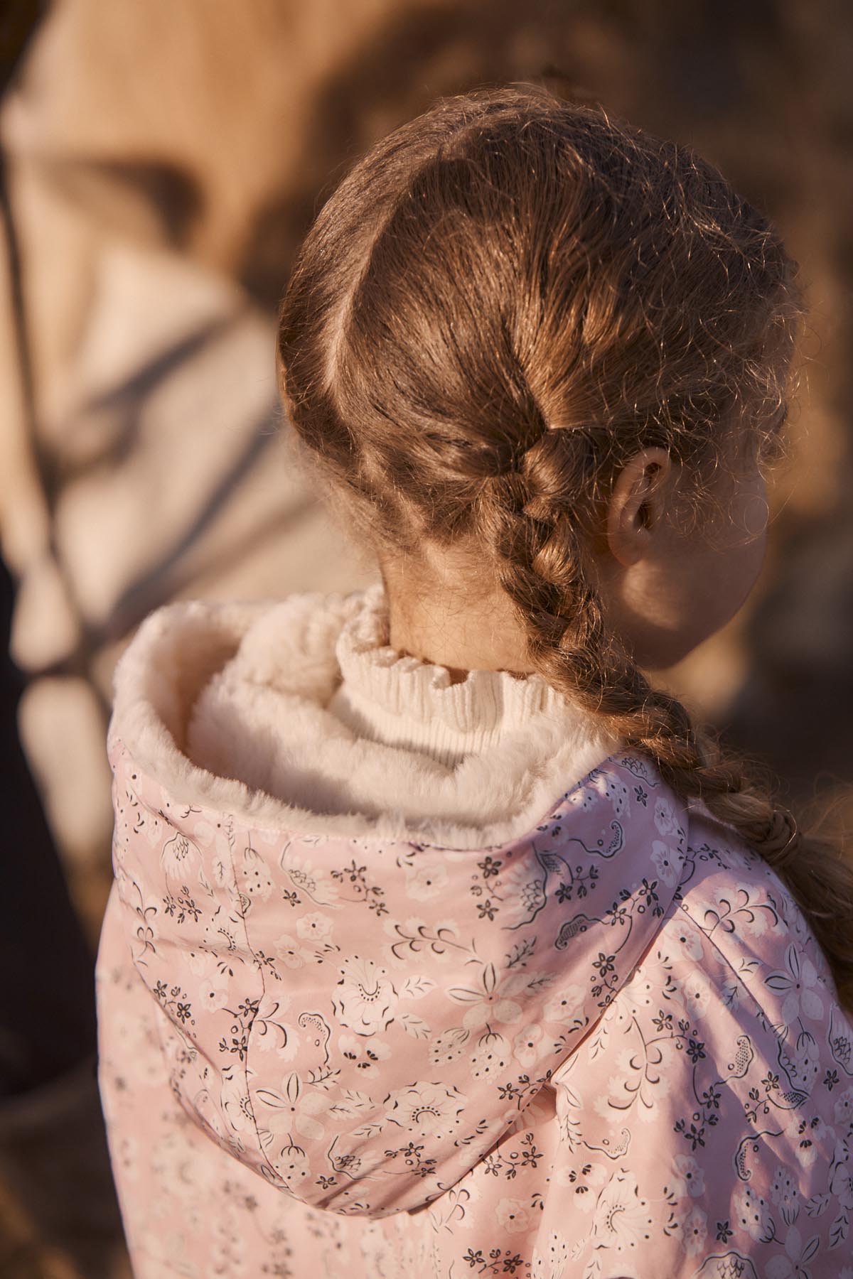 [Louise Misha] Reversible Coat Felvet - Pink Linden Blossom