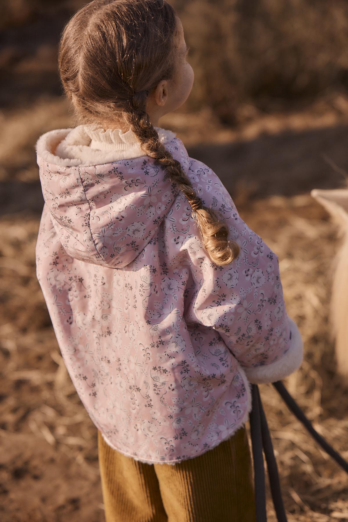 [Louise Misha] Reversible Coat Felvet - Pink Linden Blossom