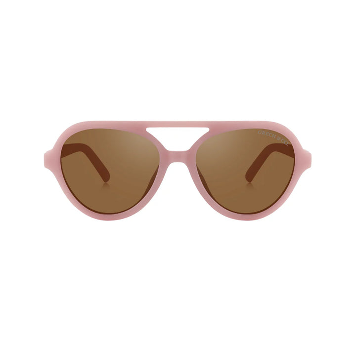 [Grech & Co.][3-8Y]Aviator Polarized Sunglasses - Heather Rose