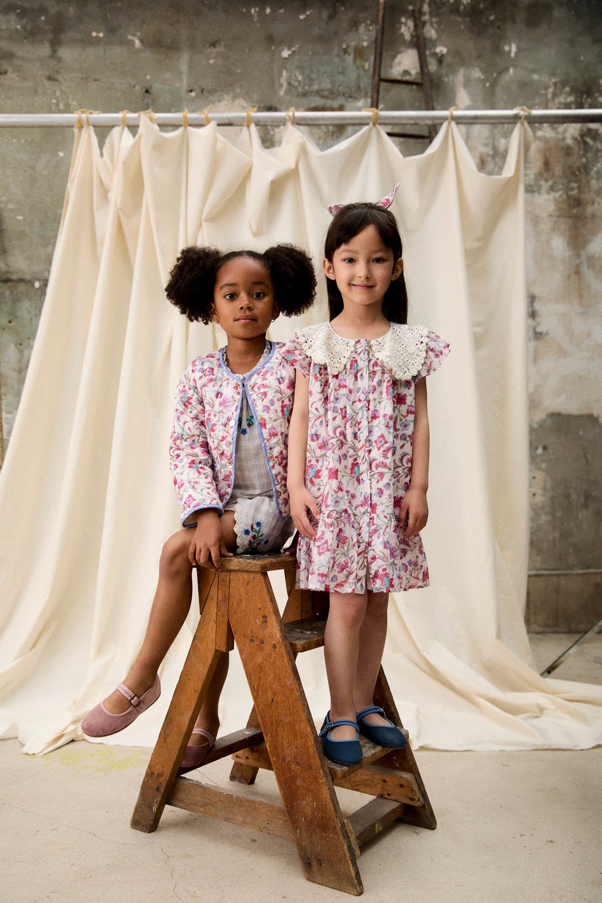 [Louise Misha] Dress Vaina - Cream Floral Haven