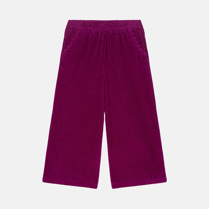[Louise misha] Pants Flor Corduroy - Raspberry