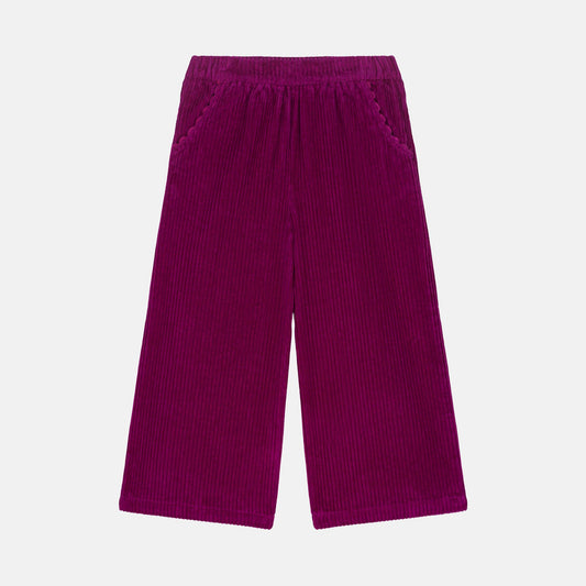 [Louise misha] Pants Flor Corduroy - Raspberry
