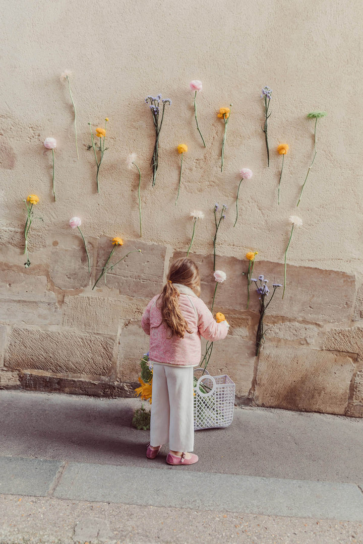 [Louise Misha] Reversible Coat Jasmina - Pink Mountain Avens
