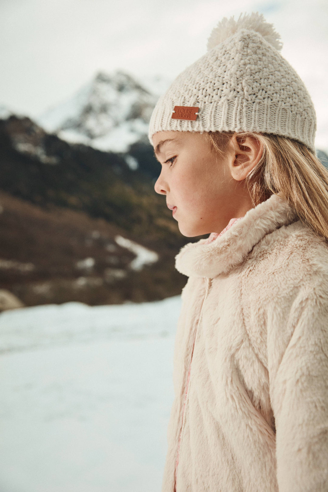 [Louise Misha] Reversible Coat Jasmina - Pink Mountain Avens