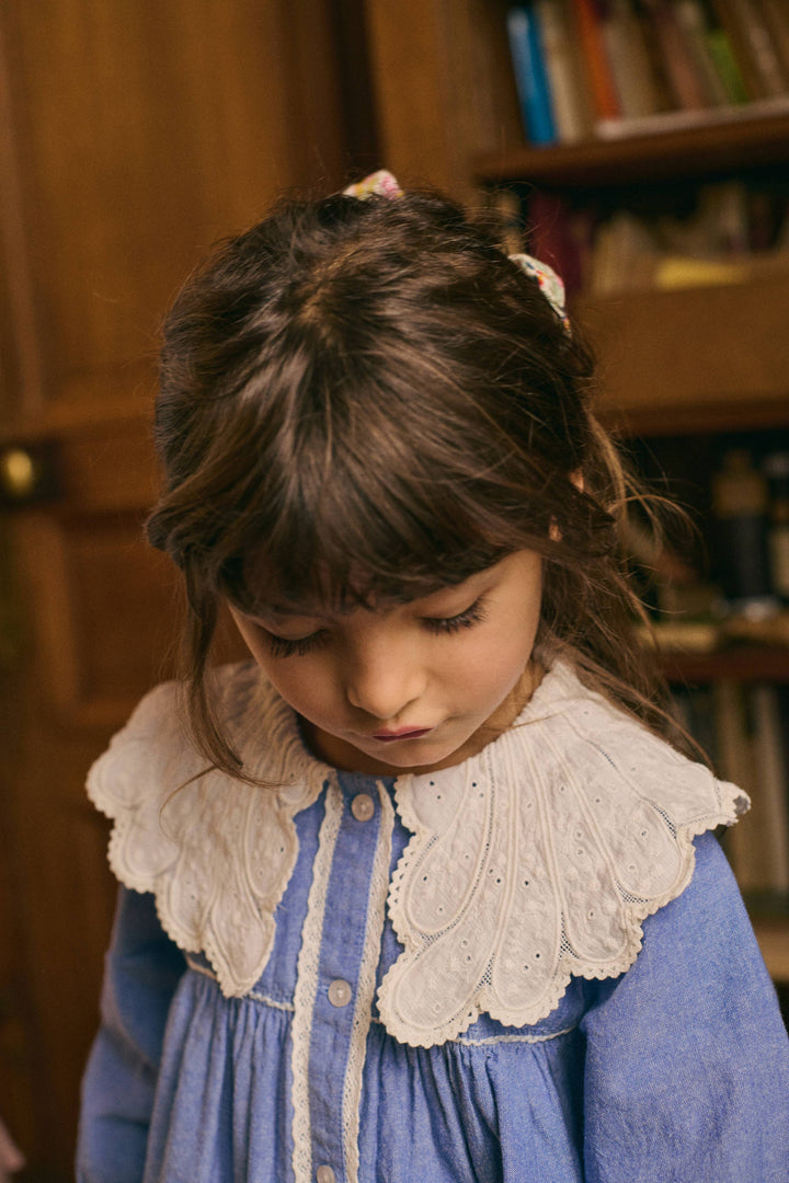 [Louise Misha] Dress Hyacinte - Blue chambray
