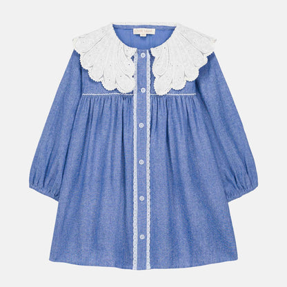 [Louise Misha] Dress Hyacinte - Blue chambray