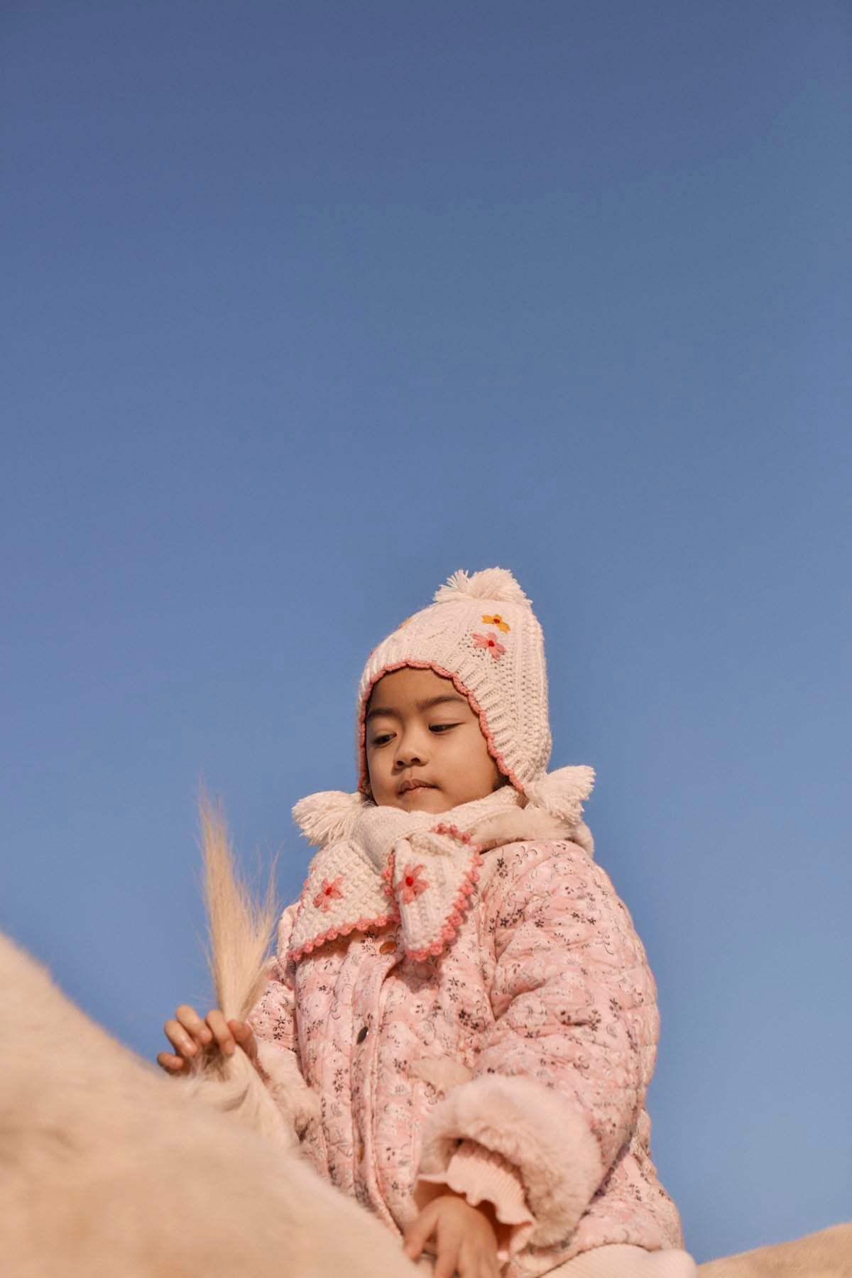[Louise Misha]Reversible Coat Dalila - Pink Linden Blossom