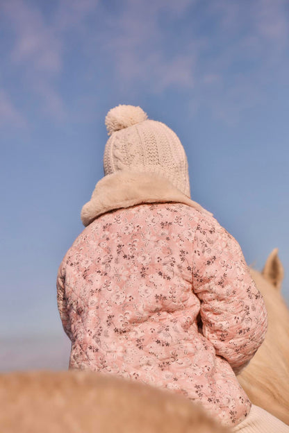 [Louise Misha]Reversible Coat Dalila - Pink Linden Blossom