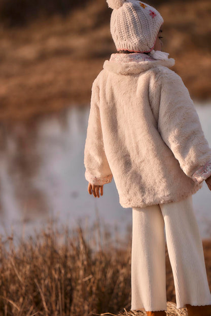 [Louise Misha]Reversible Coat Dalila - Pink Linden Blossom
