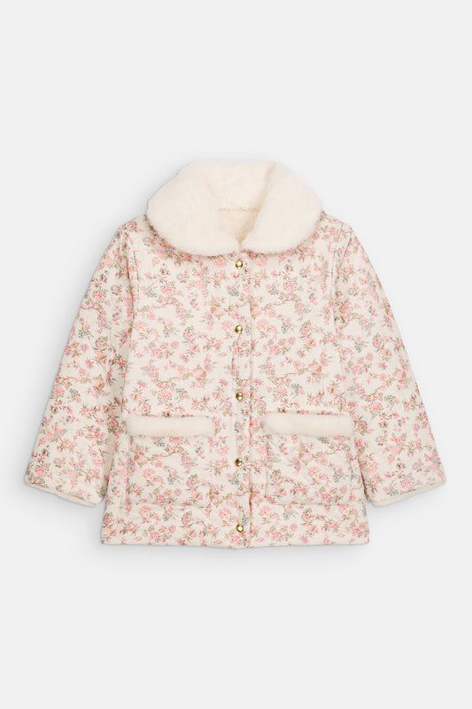 [Louise Misha]Reversible Coat Dalila - Cream Carnation Vale