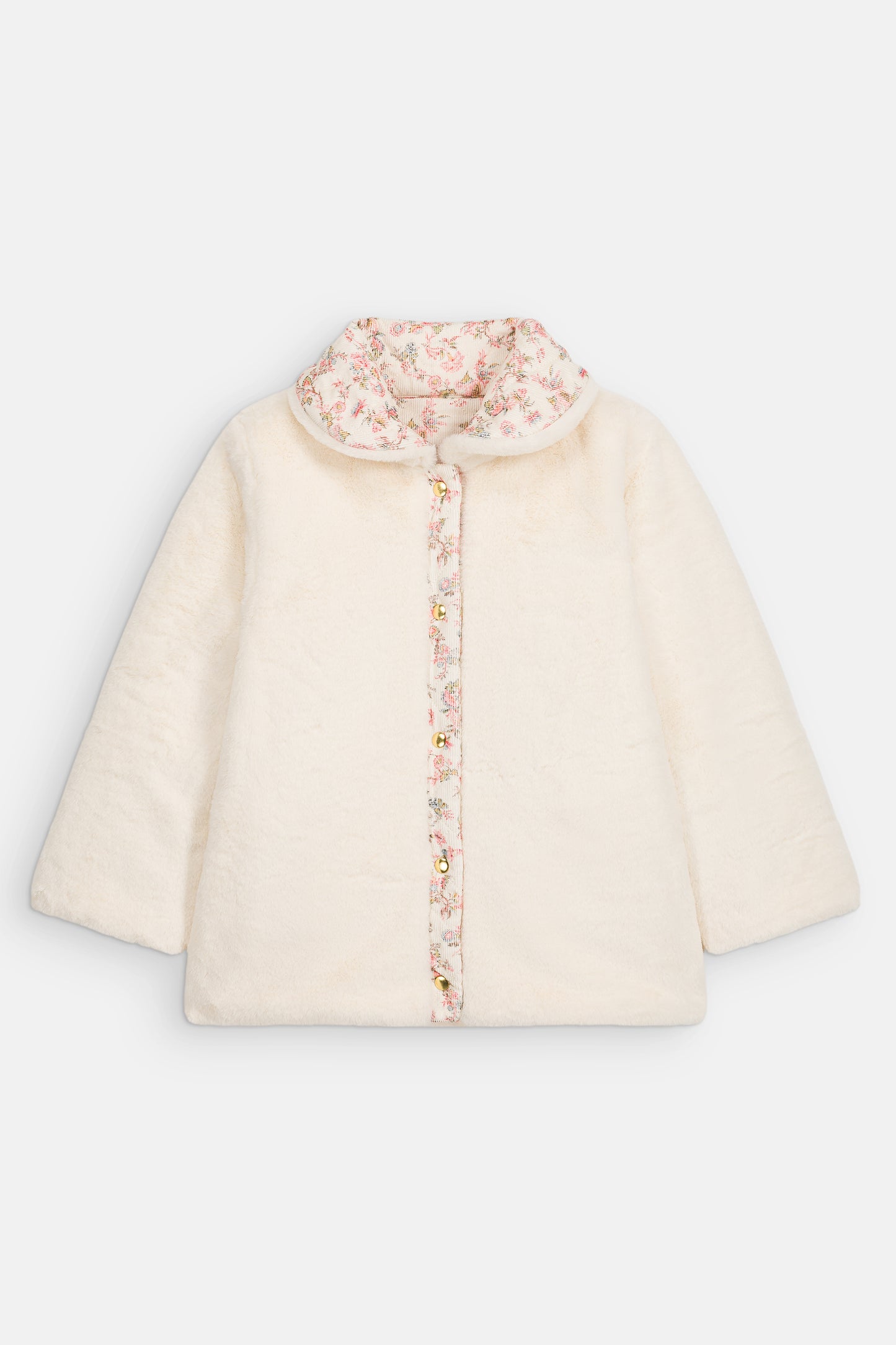 [Louise Misha]Reversible Coat Dalila - Cream Carnation Vale