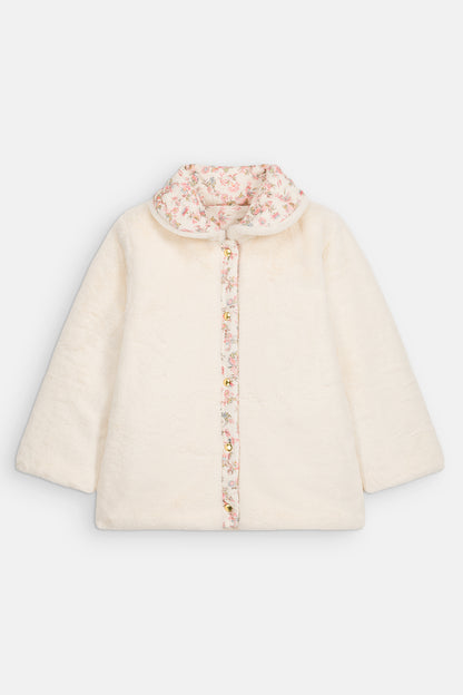 [Louise Misha]Reversible Coat Dalila - Cream Carnation Vale