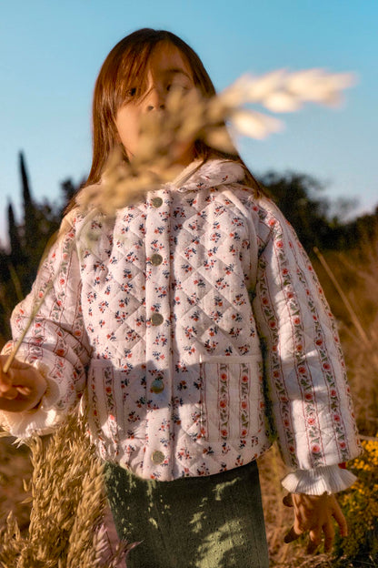 [Louise Misha]Reversible Coat Jasmina - Cream Pink Sorrel