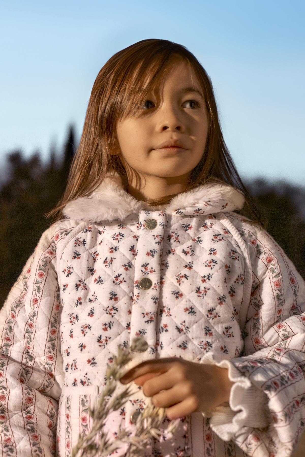 [Louise Misha]Reversible Coat Jasmina - Cream Pink Sorrel