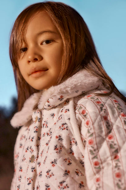 [Louise Misha]Reversible Coat Jasmina - Cream Pink Sorrel