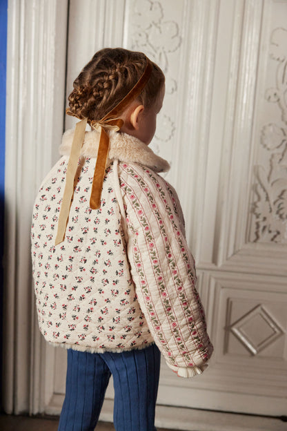 [Louise Misha]Reversible Coat Jasmina - Cream Pink Sorrel
