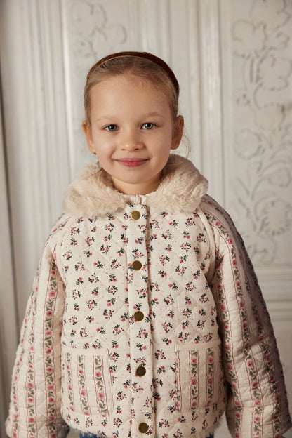 [Louise Misha]Reversible Coat Jasmina - Cream Pink Sorrel