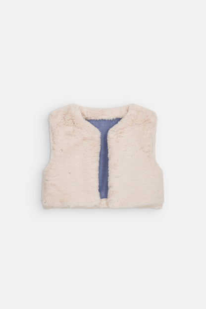 [Louise Misha]Sleeveless Jacket Librana - Light Blue
