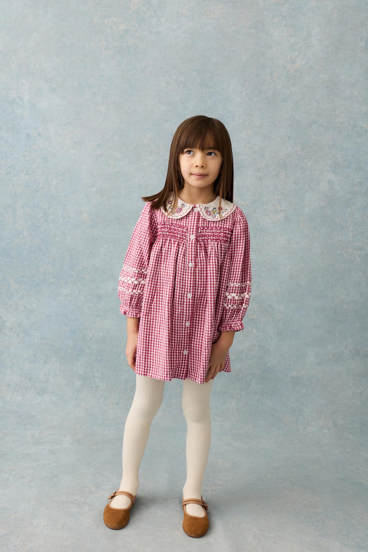 [Louise Misha] Dress Delina - Raspberry Checks