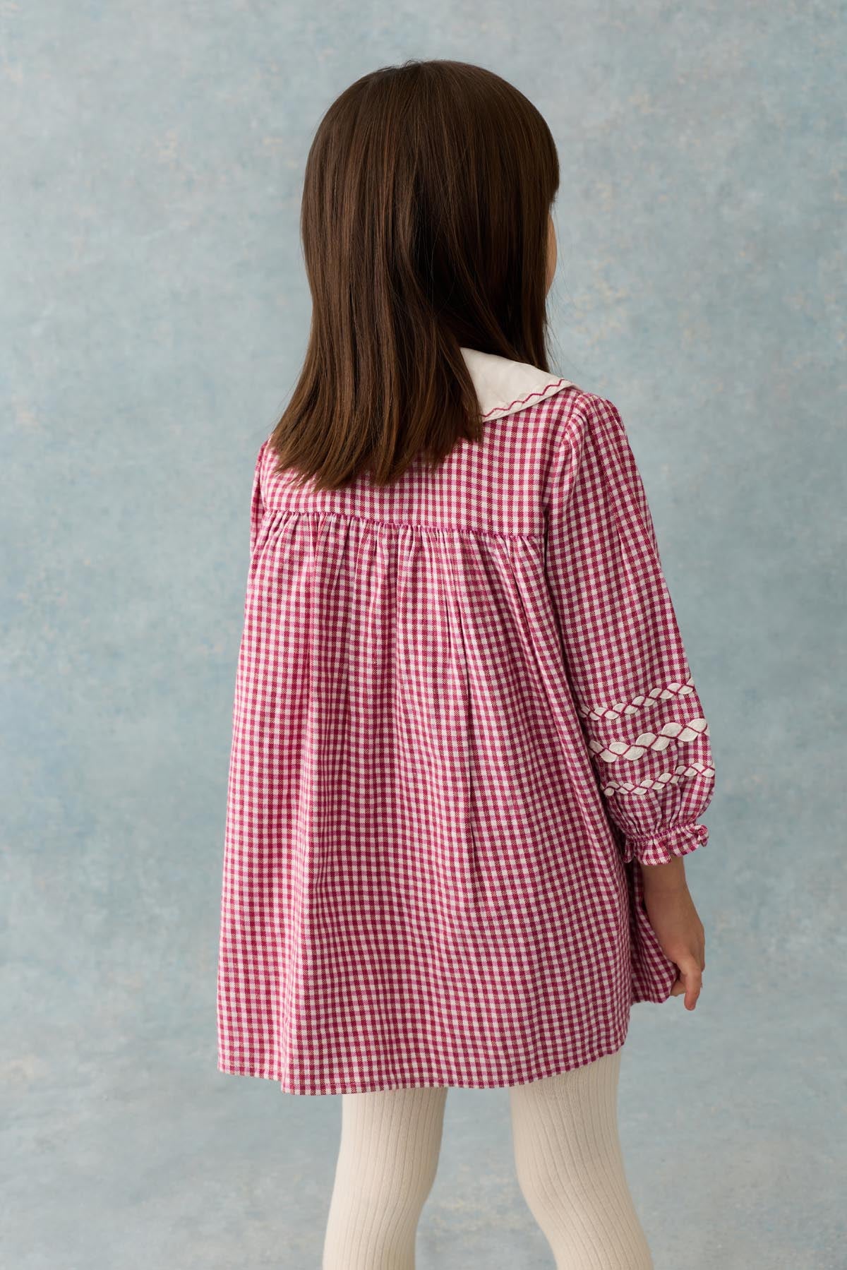 [Louise Misha] Dress Delina - Raspberry Checks