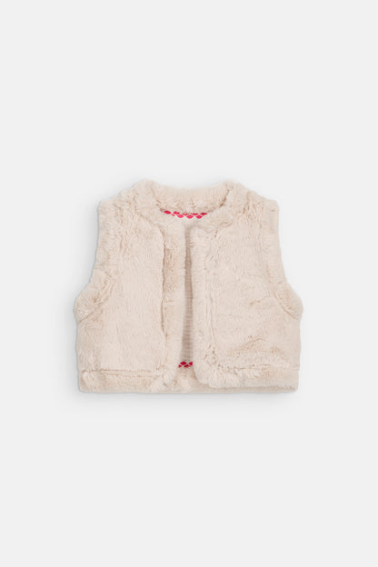 [Louise Misha]Sleeveless Jacket Librana - Cream