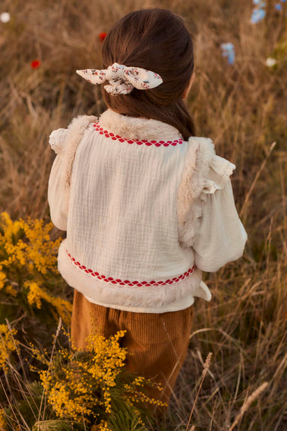 [Louise Misha]Sleeveless Jacket Librana - Cream