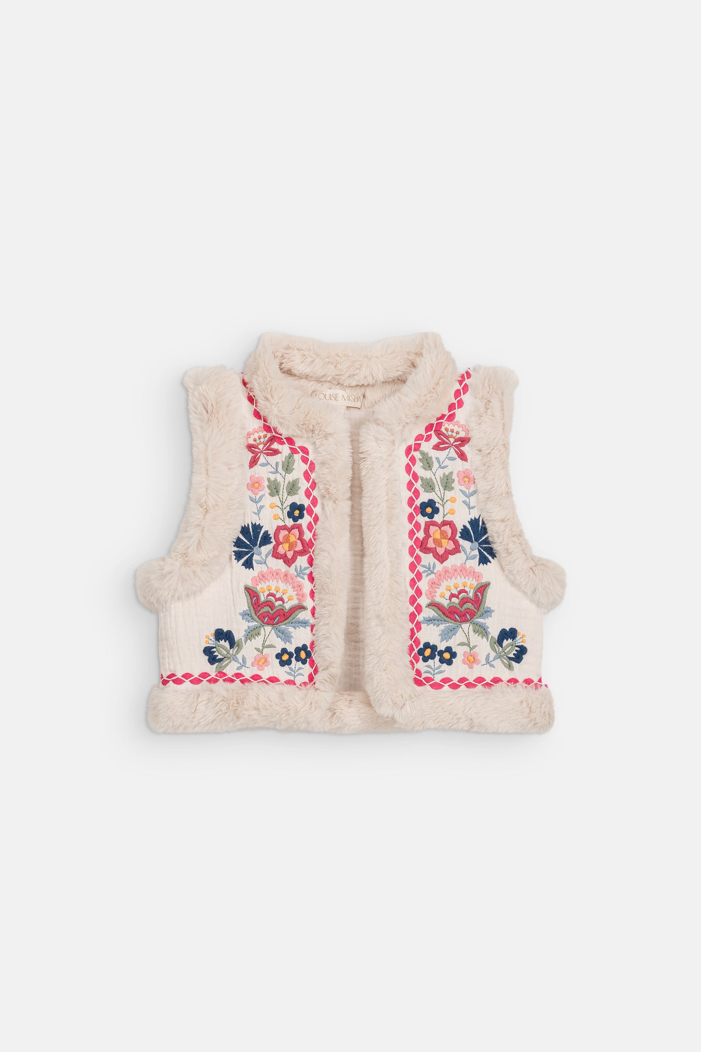 [Louise Misha]Sleeveless Jacket Librana - Cream