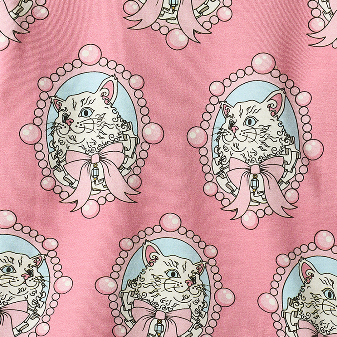 [Smafolk] Gala Dress With Cats - Blush Cream