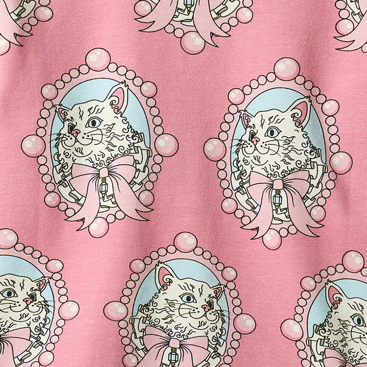 [Smafolk] Gala Dress With Cats - Blush Cream