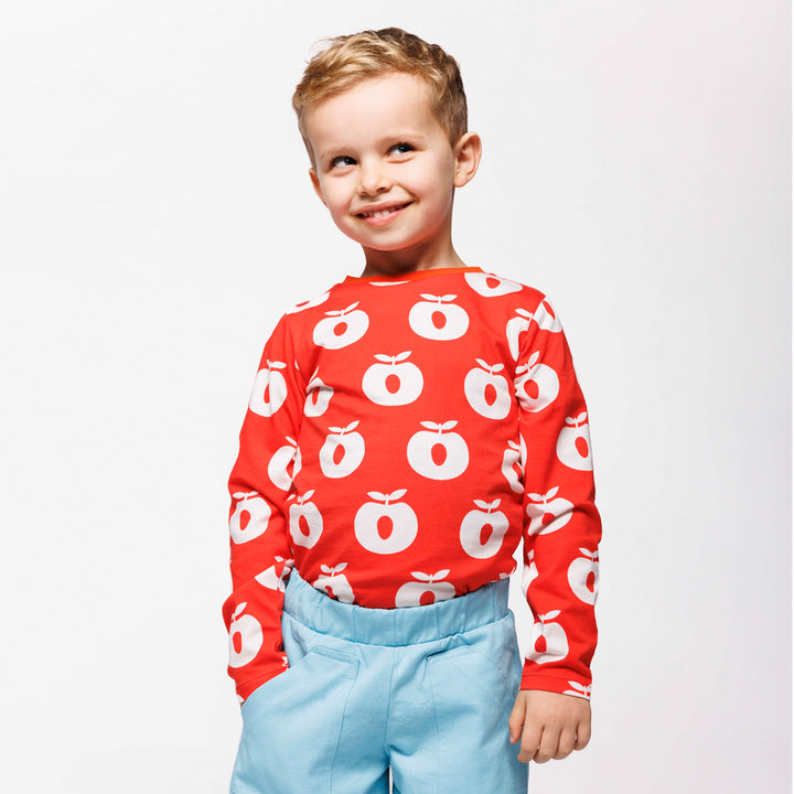 [Smafolk] Gala Long Sleeve With Apple - Poppy
