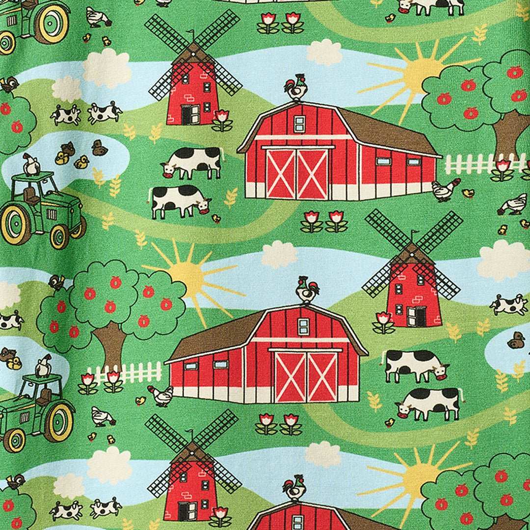 [Smafolk] Gala Long Sleeved Top With Farmstead - Green