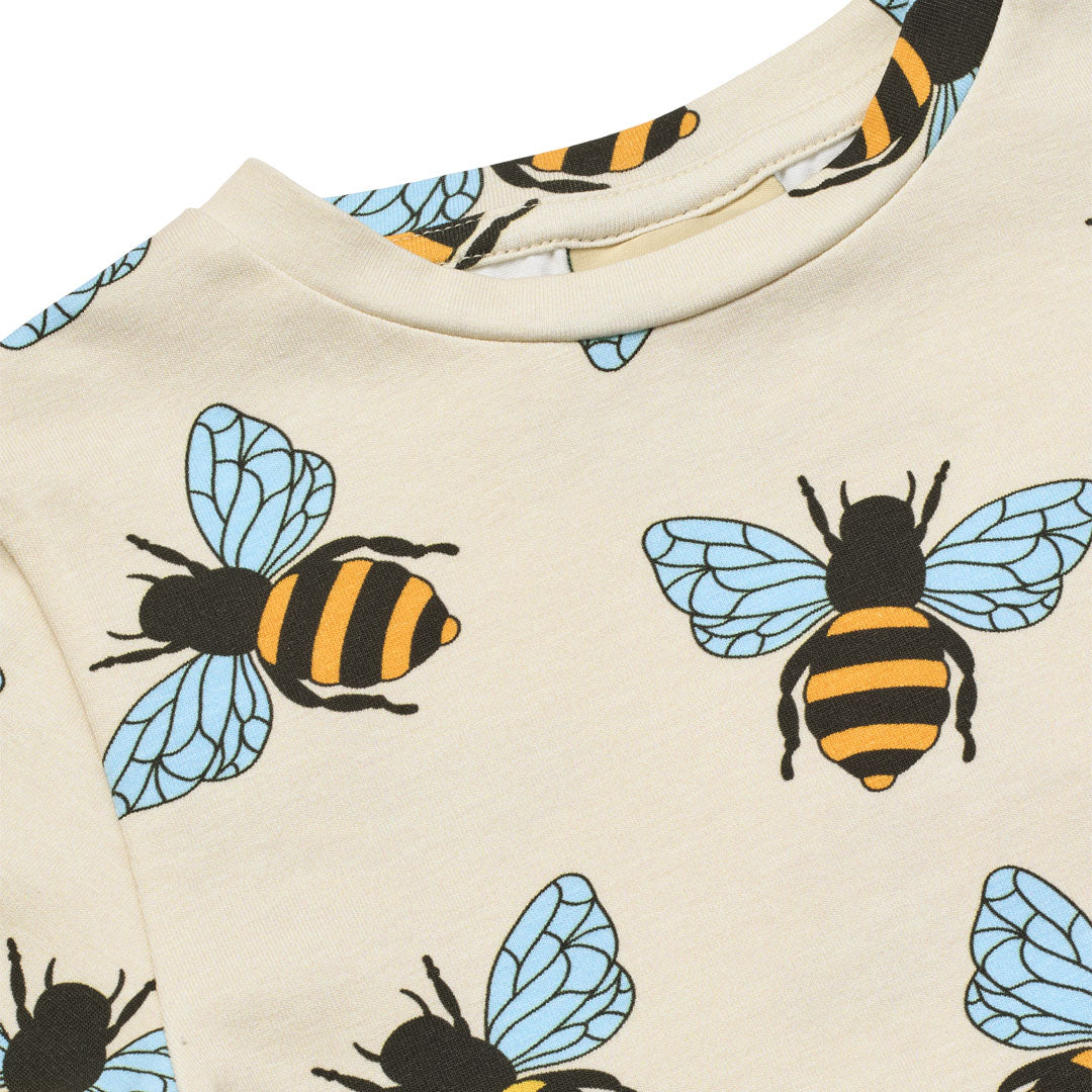 [Smafolk] Gala T-shirt With Bee - Vanilla