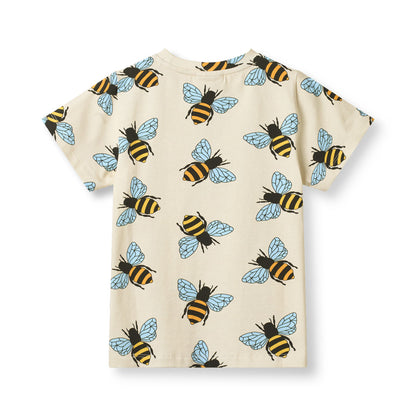 [Smafolk] Gala T-shirt With Bee - Vanilla