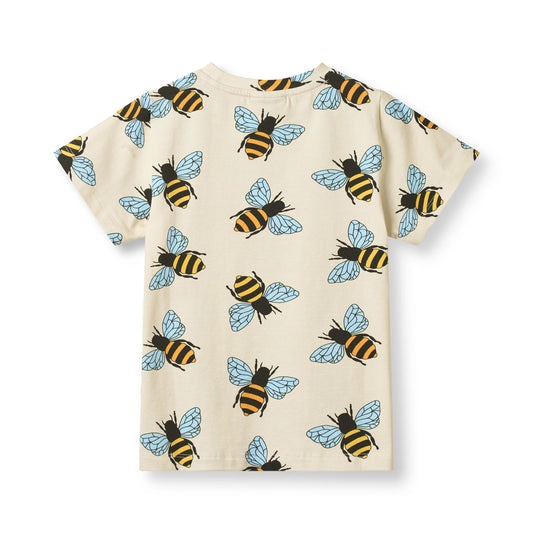 [Smafolk] Gala T-shirt With Bee - Vanilla