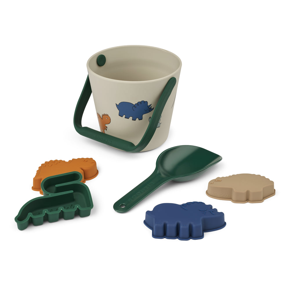 [Liewood] Gilma Dino Beach Set - Dinosaurs / Mist