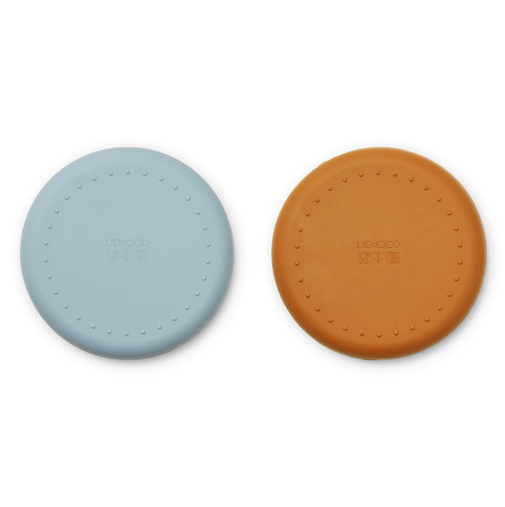 [Liewood] Gordon Plate 2-Pack - Mr Bear Sea Blue / Mustard Mix