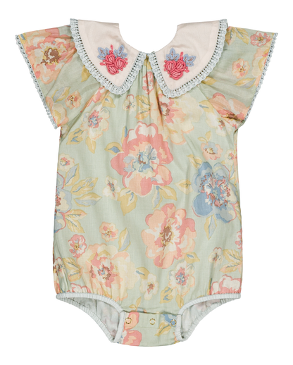 [Bachaa] Granite Romper - Watercolor Print