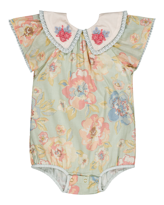 [Bachaa] Granite Romper - Watercolor Print