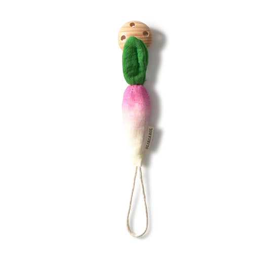 [Oli&Carol]Ramona the Radish Pacifier Clip