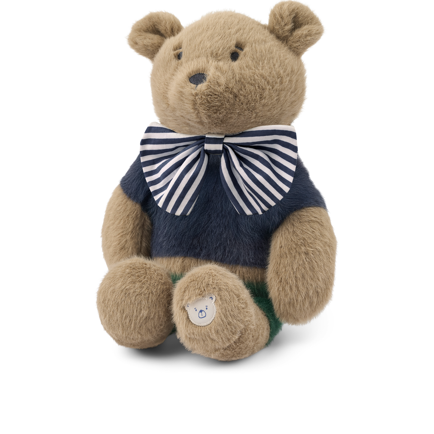 [Liewood] Hubert Bear Celebration Teddy - Dune / Blue Stripe Mix